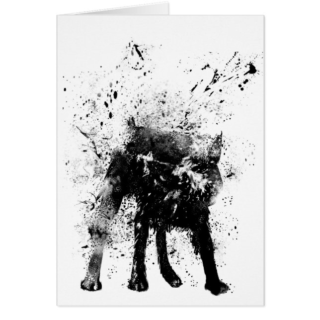 Cartão cão molhado (Frente)