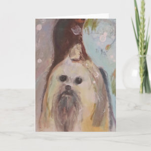 Cartão Cão Shih Tzu Maureen Girard Lealdade de Estimação