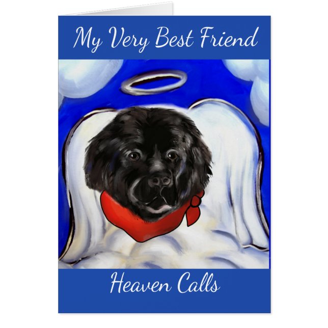 Cartão Cão Terra Nova (Frente)