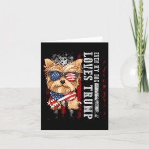 Cartão Cão Yorkshire Terrier Yorkie Até meu cachorro ama 