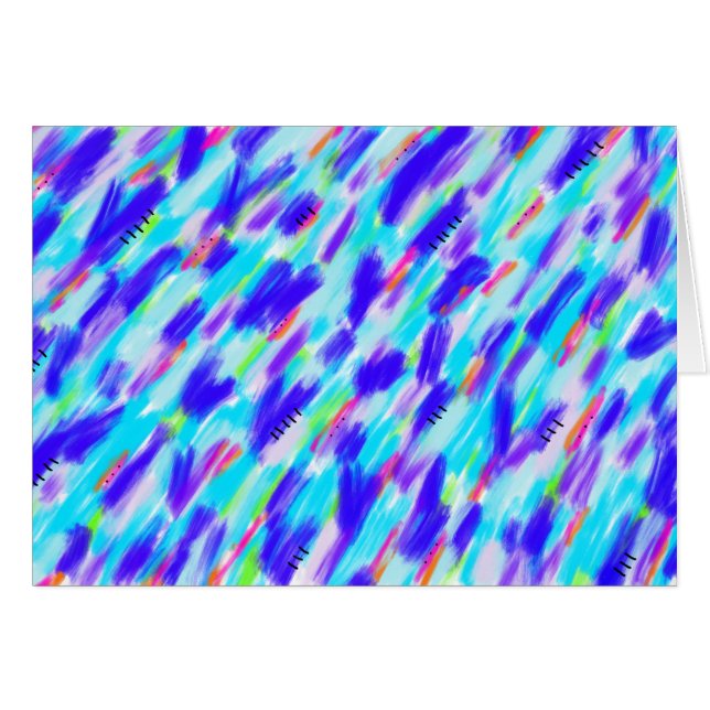 Cartão Caos Colorido (Frente horizontal)