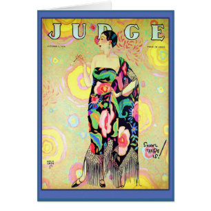 Cartão Capa de revista 1926 do juiz