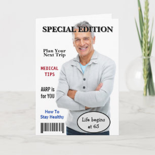 Cartão Capa de Revista para 65º Aniversário