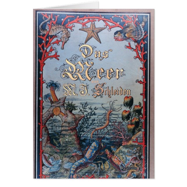 Cartão Capa do livro náutica do victorian do steampunk do (Frente)