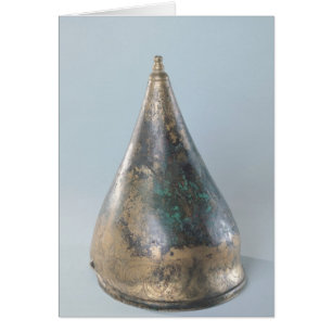 Cartão Capacete com decoração incrustada