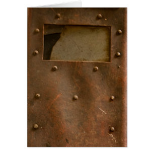 Cartão Capacete oxidado da soldadura