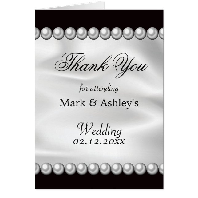 Cartão Caparia Clássica com Pérolas (Frente)