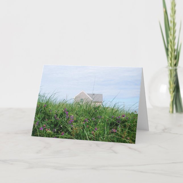 Cartão Cape Cod Beach House Note Card (Frente)