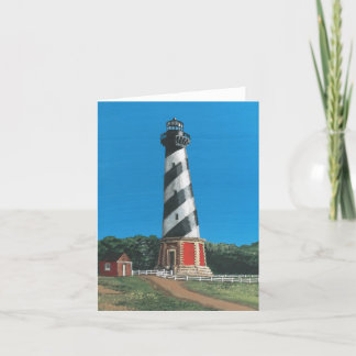 Cartão Cape Hatteras Lighthouse Blank Note Card