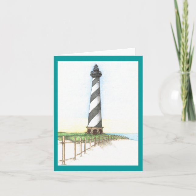 Cartão Cape Hatteras Lighthouse Note Card (Frente)