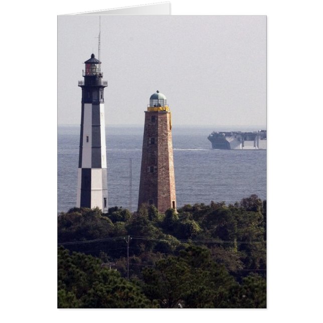 Cartão Cape Henry Lighthouses (Frente)