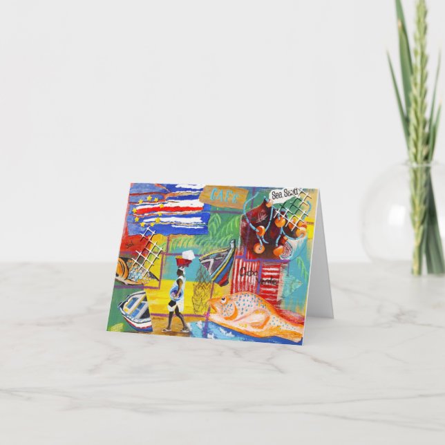 Cartão Cape Verde notecard (Frente)