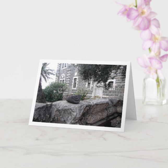 Cartão Capernaum, Cidade de Jesus, Mar da Galileia (Orquídea)