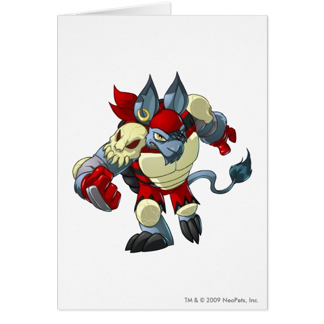 Cartão Capitão 2 da equipe da ilha de Krawk (Frente)