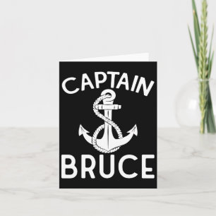 Cartão Capitão Bruce Ship Yacht Barco Boat Anchor