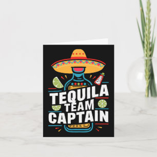 Cartão Capitão da Equipe Tequila Festa do Cinco De Mayo