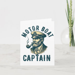 Cartão Capitão de Barco Motor para o Barco do Proprietári