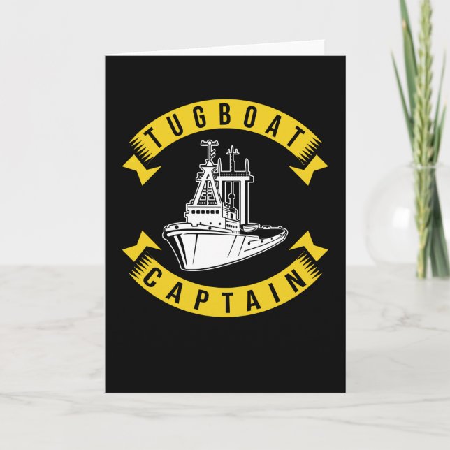 Cartão Capitão de Barcos Tug (Frente)