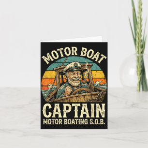 Cartão capitão de lancha