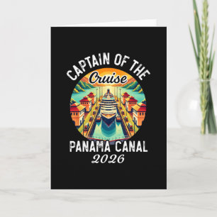 Cartão Capitão do Cruzeiro 2026 Canal do Panamá Vintage G