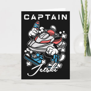 Cartão Capitão Jet Ski Esportes Aquáticos Radicais Jetski
