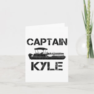 Cartão Capitão Kyle Pontoon Nome de Barco Personalizado F