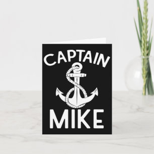Cartão Capitão Mike Yacht Barco Nave Anchor