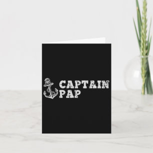 Cartão Capitão Pap Barco Vintage Boat Anchor Fu
