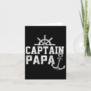 Cartão Capitão Papa Pontão Barco Pesca Lagoa Vela