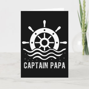 Cartão Capitão Papai Navegando no Dia dos Pais Capitão de
