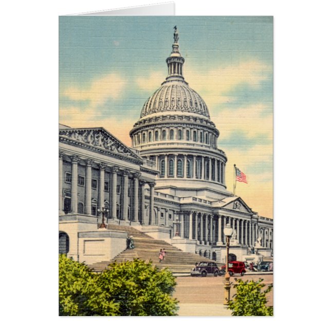 Cartão Capitólio dos E.U., Washington, C.C. (Frente)