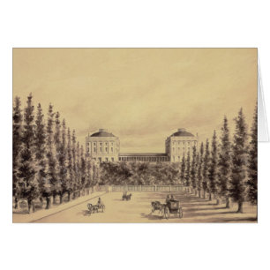 Cartão Capitólio dos Estados Unidos da avenida de