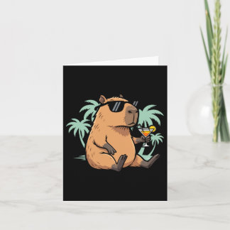 Cartão Capivara Com Rabo - Vibração Relaxante