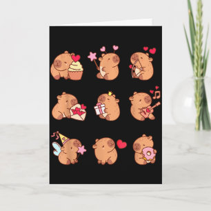 Cartão Capivara Dia dos Namorados Engraçado Amantes de An