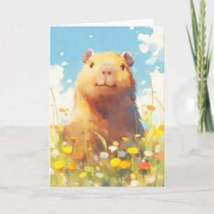 Cartão Capivara no Prado
