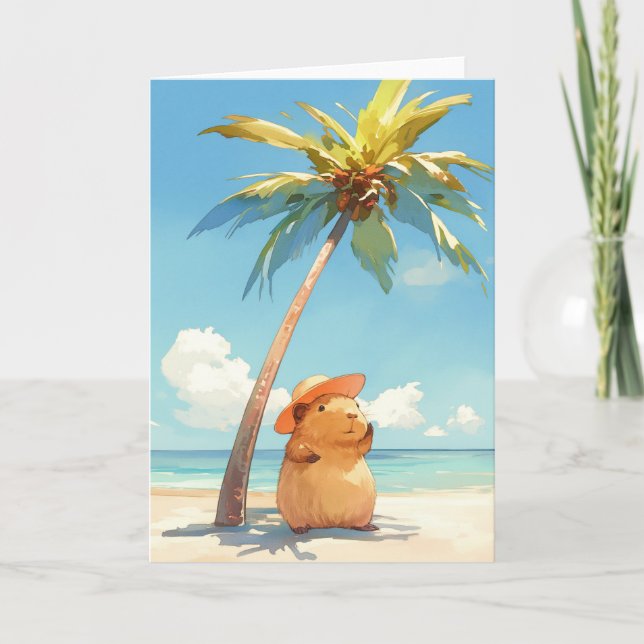 Cartão Capivara Nos Trópicos (Frente)