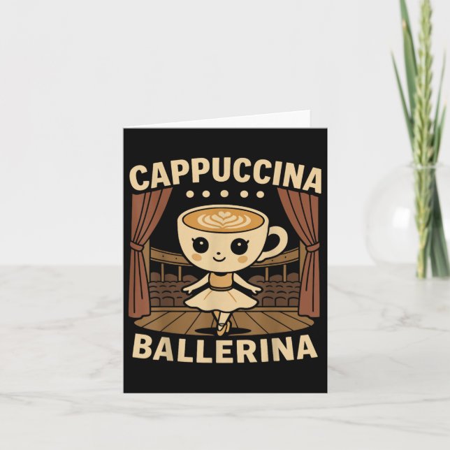 Cartão Cappuccina Bailarina Cappuccino Bailarina  (Frente)
