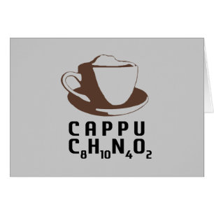 Cartão Cappuccino químico