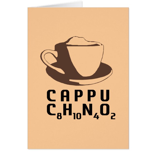 Cartão Cappuccino químico (Frente)