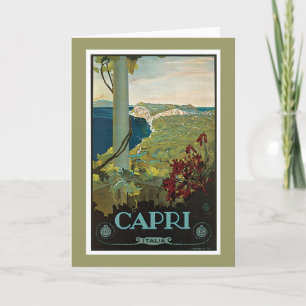 Cartão Capri Italia Itália Vintage