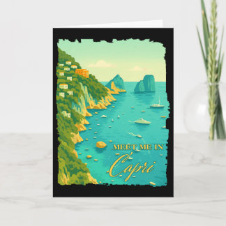 Cartão Câpri Itália Viagem Encontro-me Em Capri Lembrança