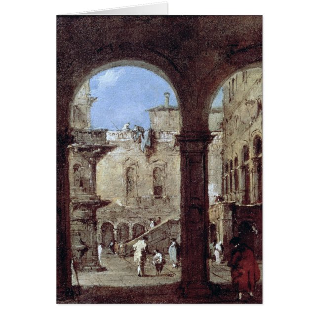 Cartão Capricho arquitectónico, c.1770 (Frente)
