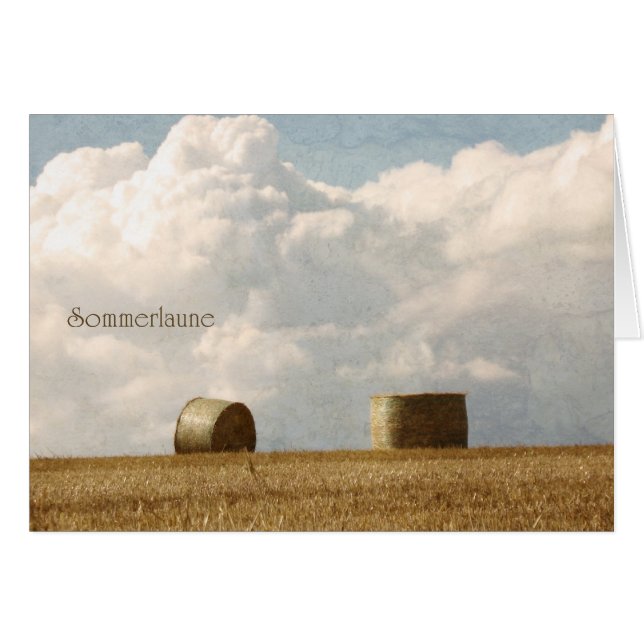 Cartão Capricho de verão (Frente Horizontal)