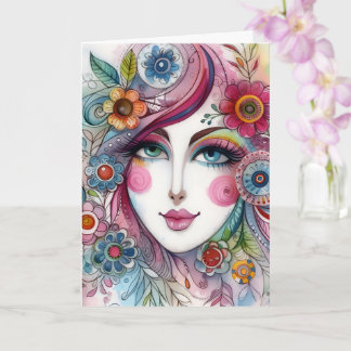 Cartão Caprichoso Doblado