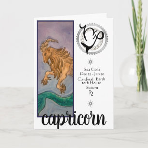 Cartão Capricorn Birthday Card