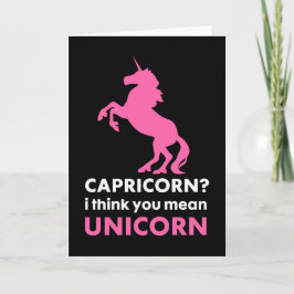 Cartão Capricorn Unicorn Greeting Card