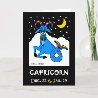 CARTÃO CAPRICORN - ZODIAC GREETING CARD