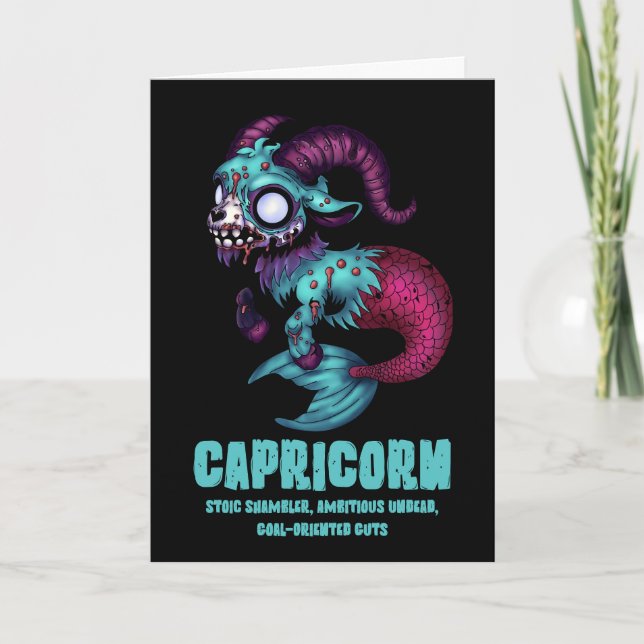 Cartão Capricorn Zombie (Frente)