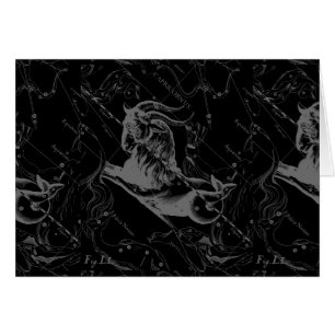 Cartão Capricórnio Constelação Mapear Hevelius Engrenando