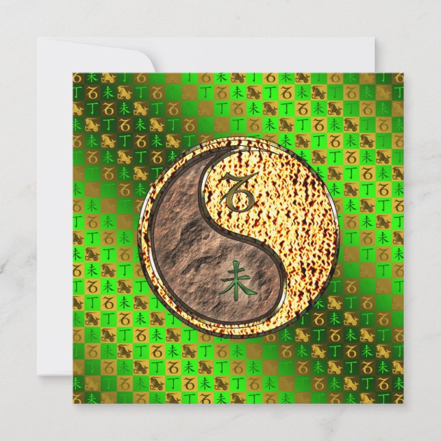 Cartão Capricórnio e Caprino (Frente)